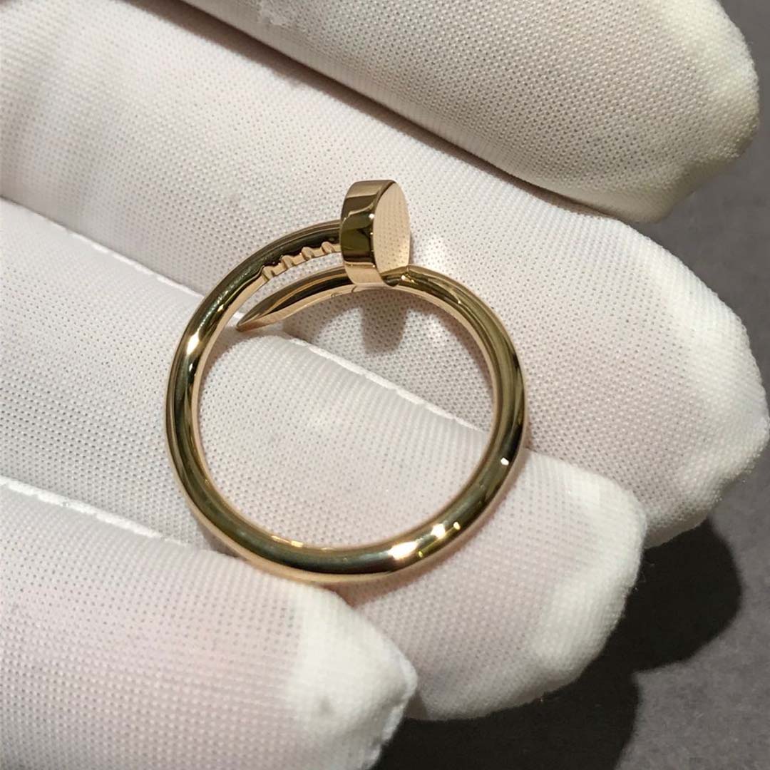 Cartier 18k Yellow Gold 1.8MM Band Juste Un Clou Small Model Ring B4225900
