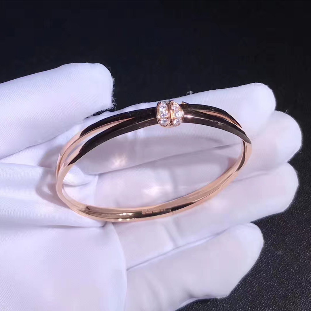 Chaumet Séduction Rose Gold Bracelet with Diamonds 083227